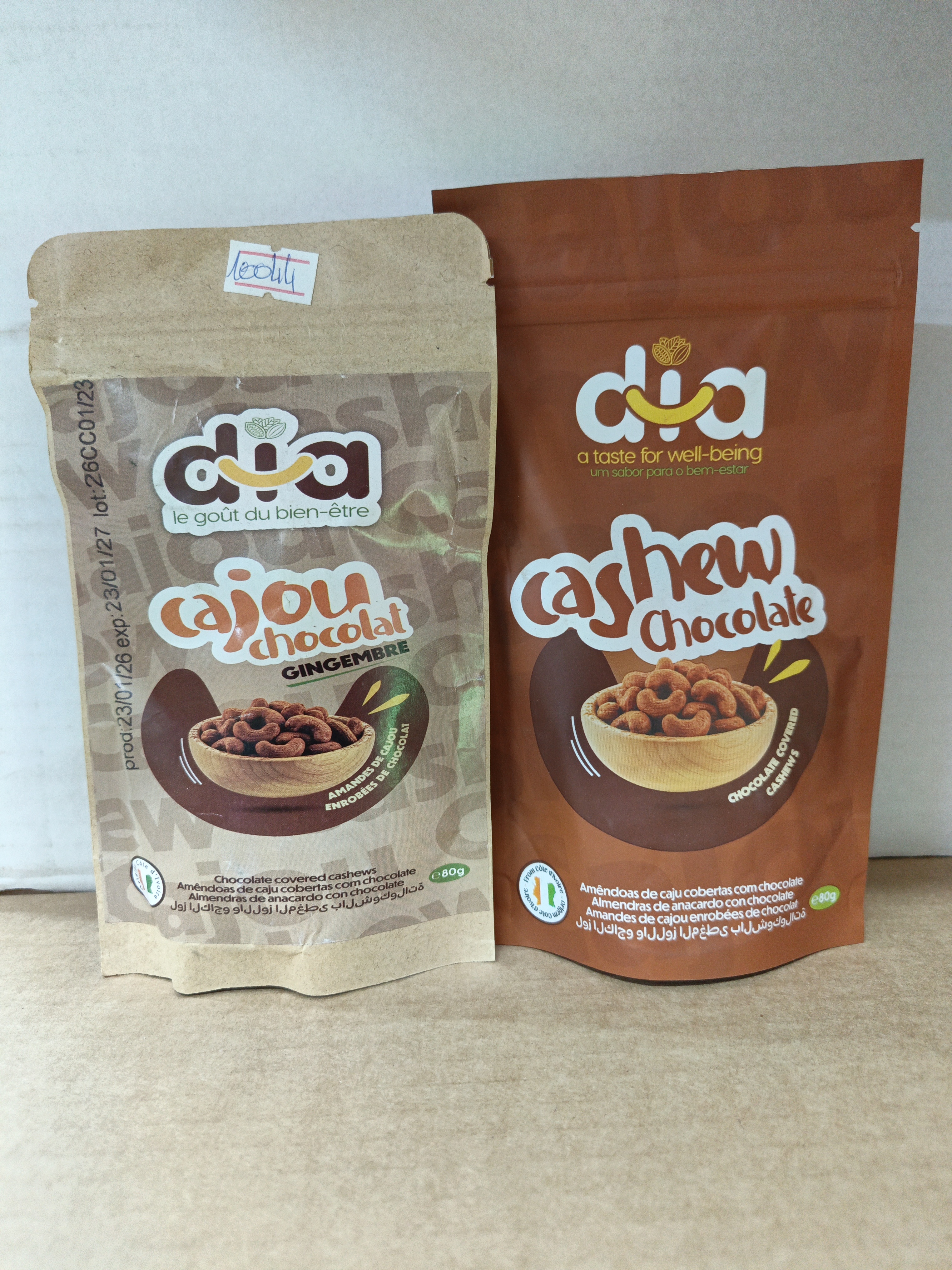 Cajou au chocolat 80g
