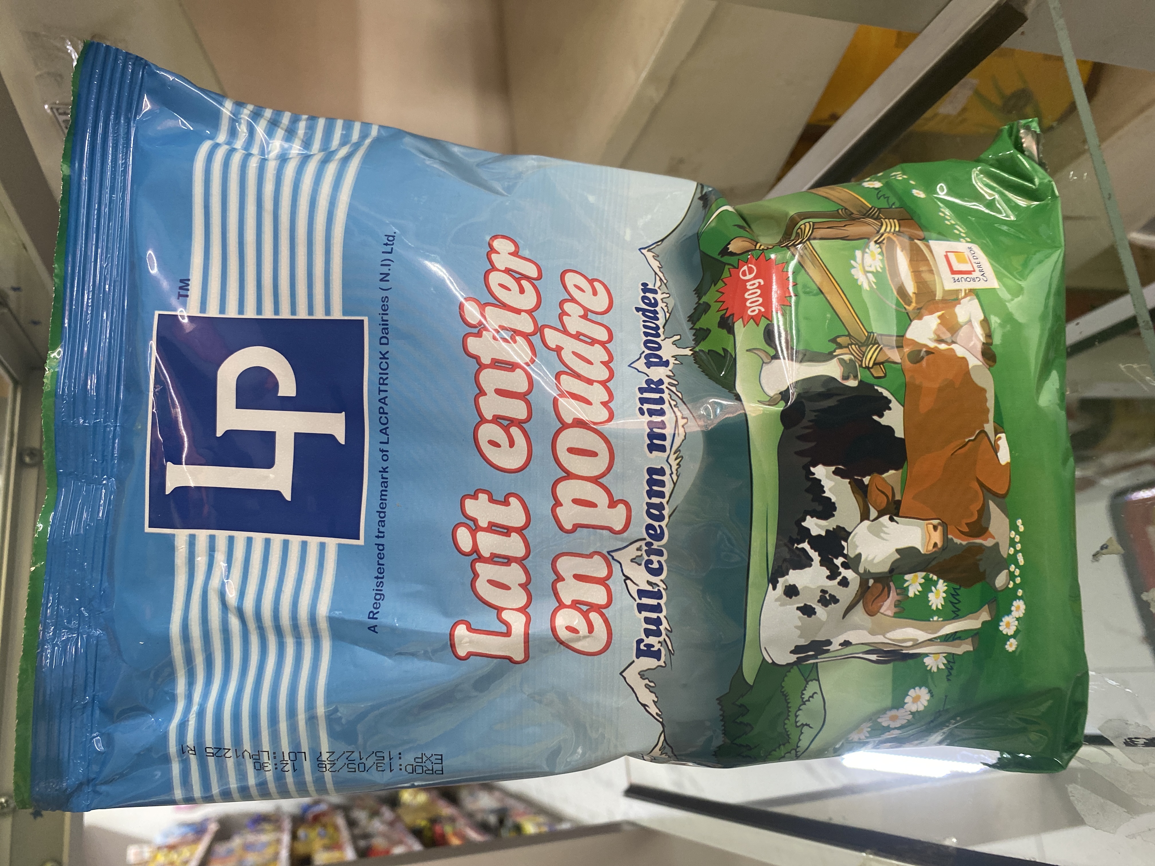 Lait entier en pdre lp 900g