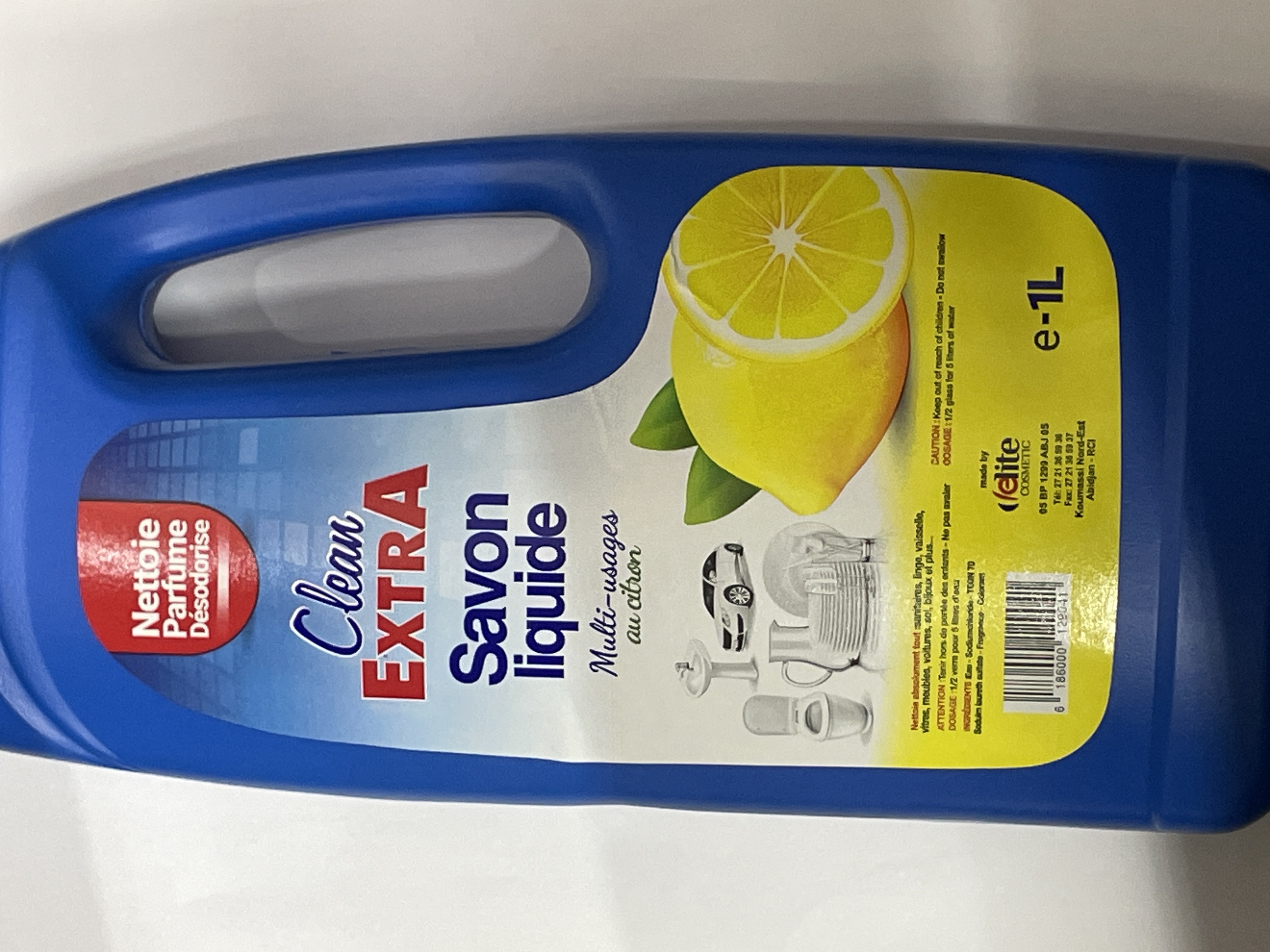 Savon liq citron clean extra 1 l