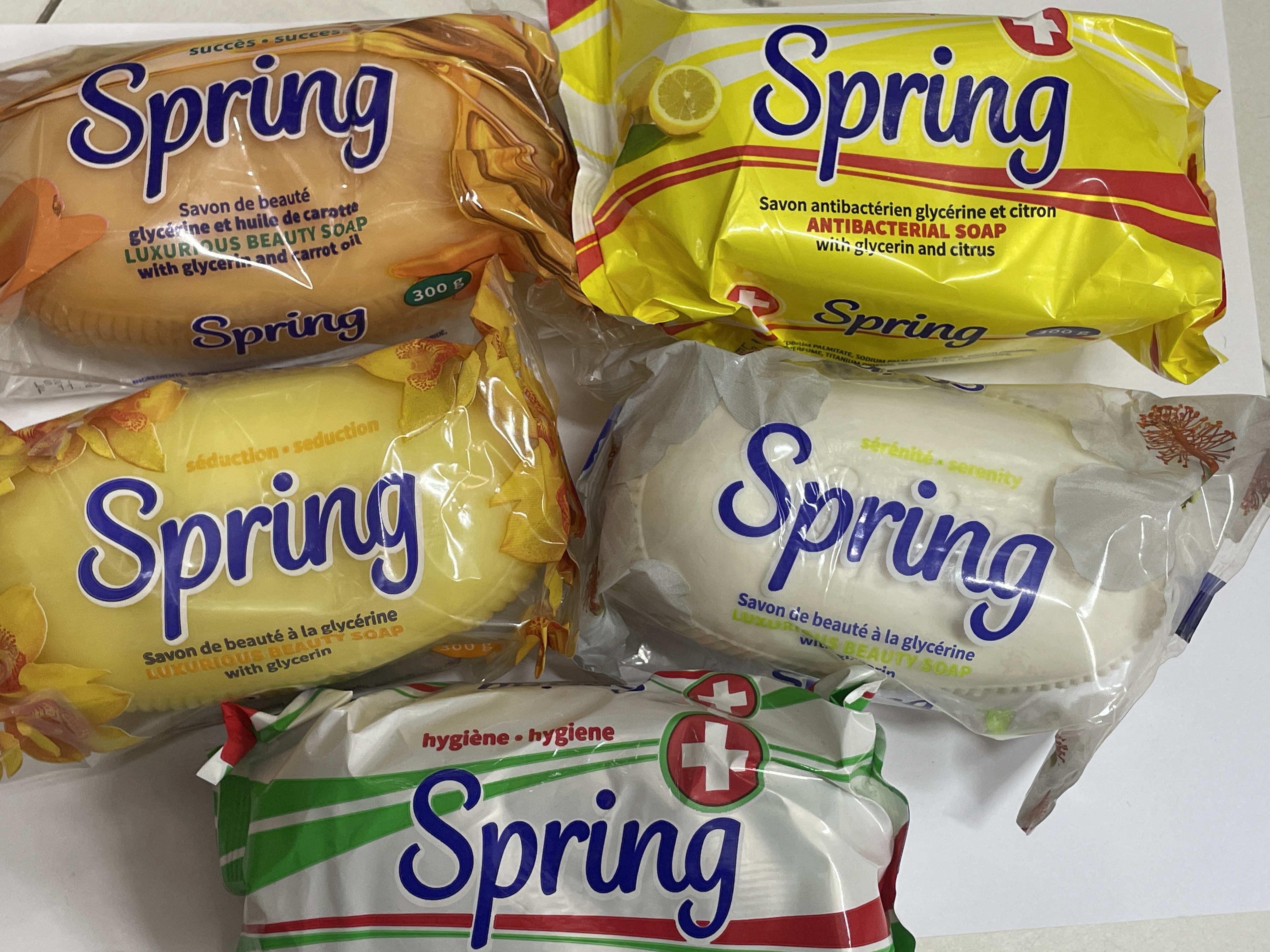 Savon spring asst 300g