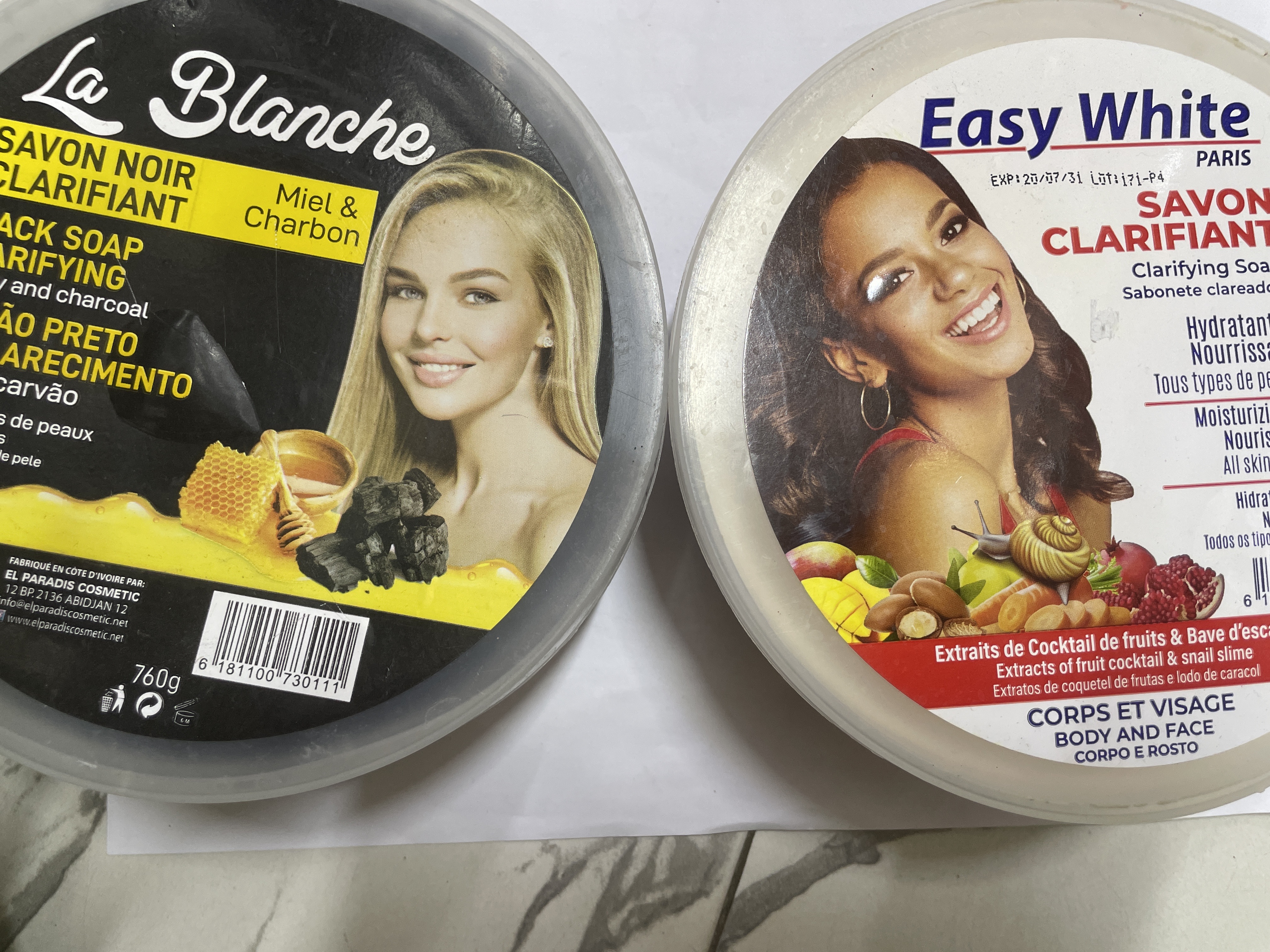 Savon easy white et la blanche 760g